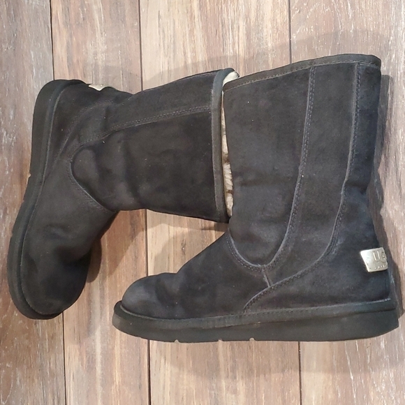 Ugg Australia Mayfaire sheepskin ankle booties shoes sz 8 - Picture 8 of 13
